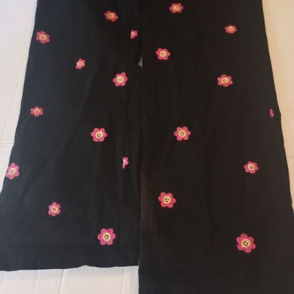 Forever 21 floral smiley face embroidered dress pants - Picture 3 of 9